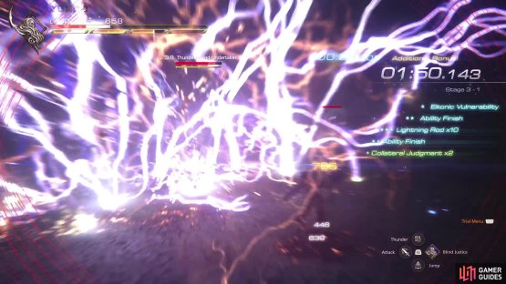 Use !Judgment Bolt at the start of 3-1