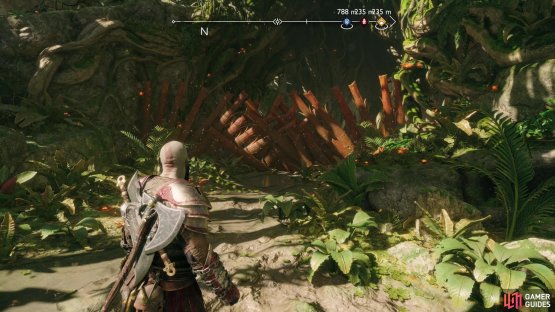After your first visit during The Reckoning, the way back into northern and eastern Vanaheim will be blocked by barriers.