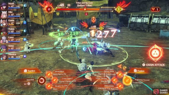 you can easily lock Triton down with combos.