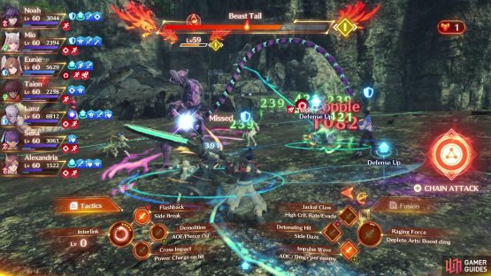 Beast Tail is Moebius Q’s main method of dealing damage.