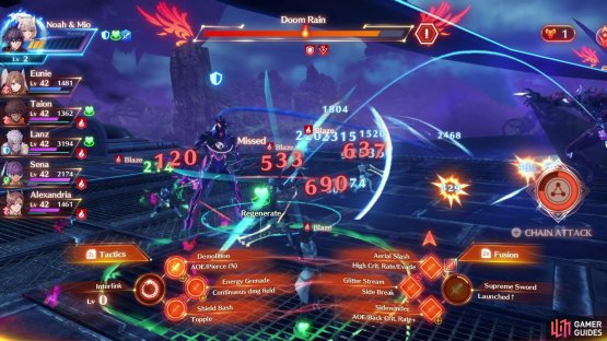 Doom Rain will deal more damage along with the Blaze debuff to the entire party