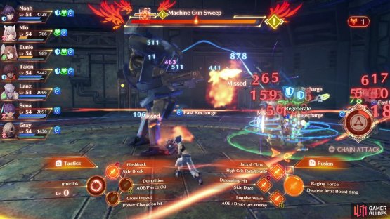 Machine Gun Sweep is a devastating Art