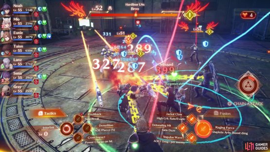 Focus your attention on Broo at the start of the battle