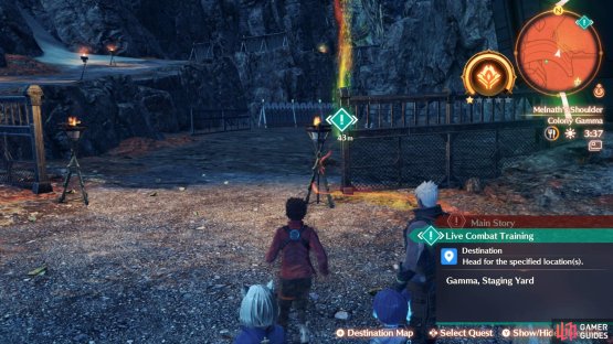 Head over to the Gamma Staging Yard