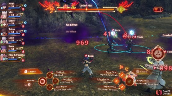 Lethal Mist has the chance to inflict Toxic on the entire party