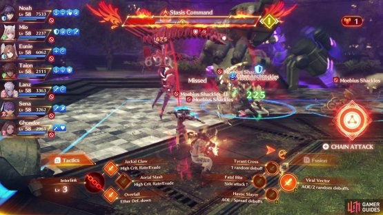 Statis Command will impact more characters when she’s Enraged.
