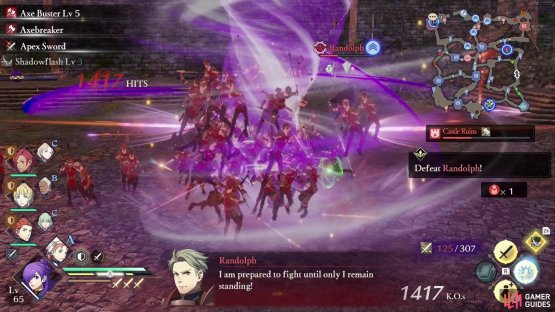 After defeating Byleth you’ll have to fight Randolph as per the norm,
