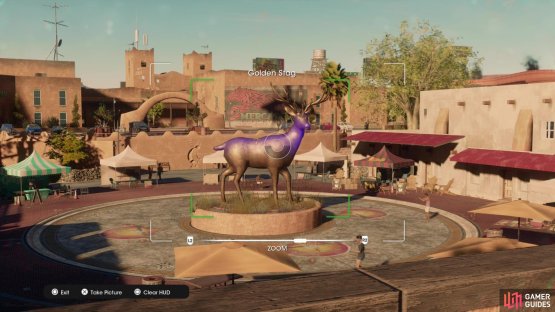 Take a picture of the “Golden Stag” collectible to obtain it.