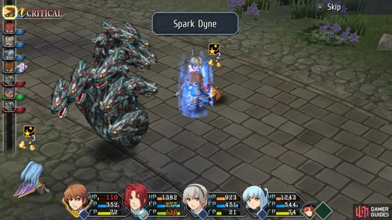 use powerful Wind-based Arts such as Spark Dyne and Thunder Cyclone.