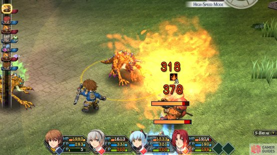 Be wary of the Sepith Demons ability to cause the Burn status