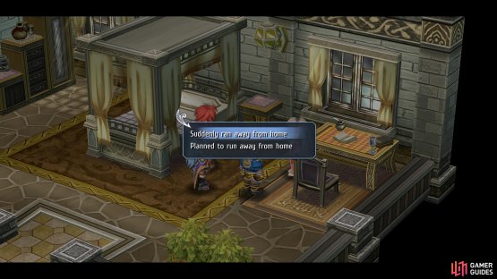 Examine the desk in Carla’s room for the first choice