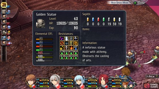 Be sure to scan the Golden Statue, this is your only chance
