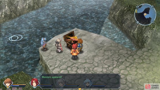 You’ll find a monster chest to the west of the Request monster