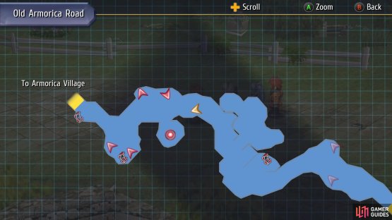 then go through one more area to the north to reach this area where the monster lurks.