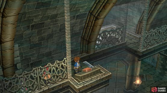 Activate the first switch to lower some walkways