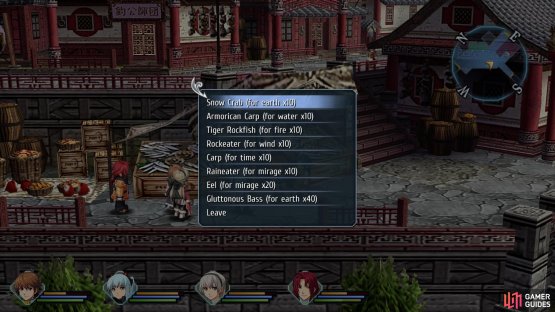 Outside the Fishing Guild you can find Marte, who will buy fish from you.