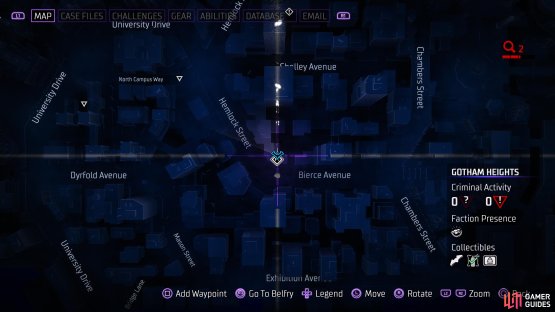 The map location of Batarang #52.