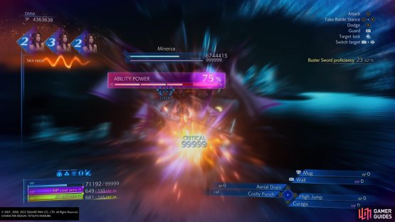 Try to get the gauge to 75% while making sure you have max HP