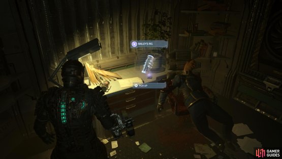 The RIG will be in Bailey’s room which is the left door in the control room.
