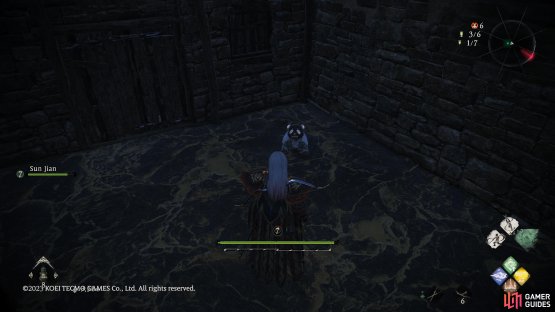 to find the Shitieshou sitting in the corner.