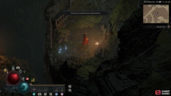 to find the third statue in the small area.