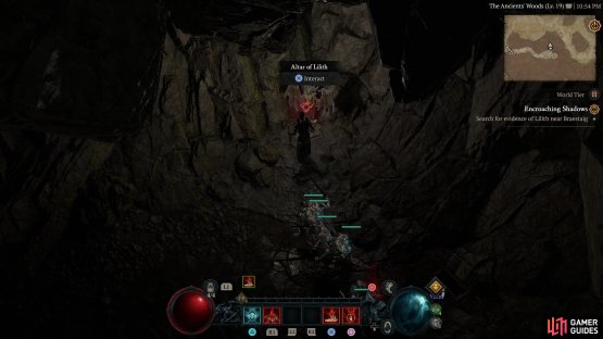 to find the first statue in the cave.