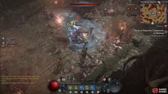 In the Blood-Slick Pit, defeat the first group of Dregs to start the Colossus battle.