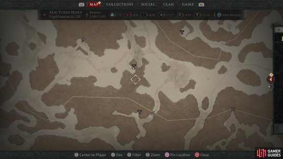 Go to this spot in the !Frigid Expanse