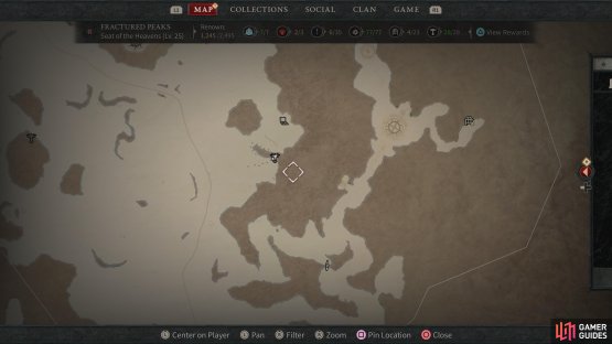 Go here in the !Seat of the Heavens