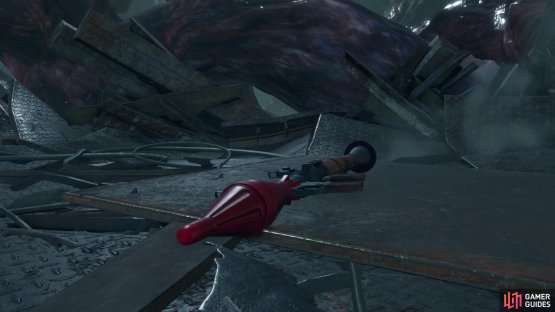 this will prompt Ada to drop the Rocket Launcher that will finish the battle.