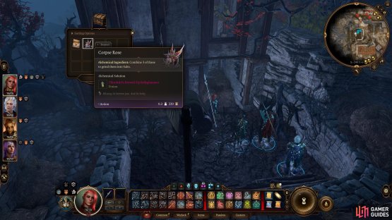 to find the Corpse Roses you need.