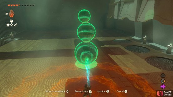 Attack the three balls like this,