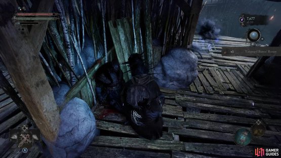 and collect the Vanguard Barros’ Rosary from the nearby hut.