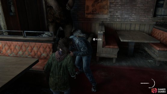 then strike him with your knife when he isn’t looking at you.