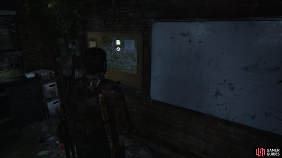 then enter the cabin to find the Power Plant Map.