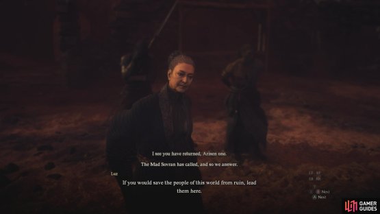 At the shrine, one of the maisters, Luz will suggest you evacuate the regions while you still have time. 