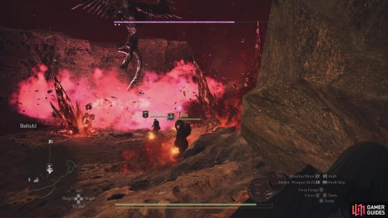 The Purgener will frequently charge up and unleash multiple spikes out of the ground.