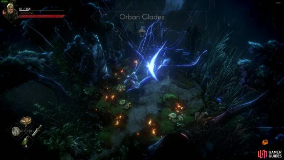 There are three mushrooms directly by the wisp near the swamp area of the Glades.
