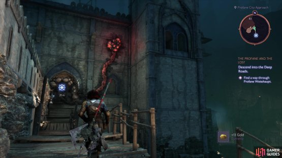 Burst the Boils to gain access to the keep.