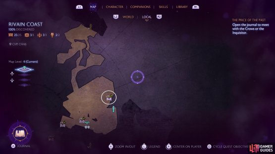 This is an easy to find chest near the Cliff Climb Beacon.