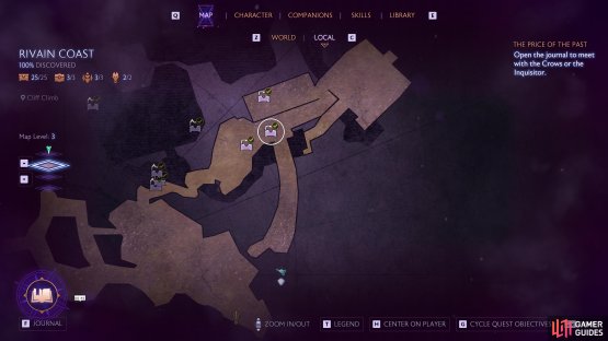 Make your way to the Lava Caves for this chest.