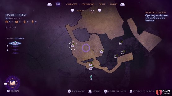 Make your way to the top of the Lava Caves for the next chest.
