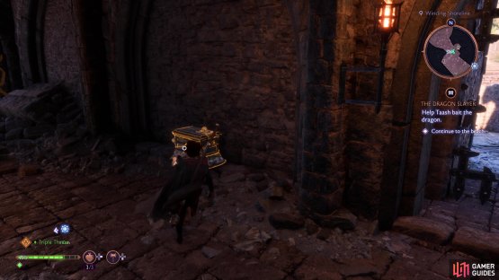 As you head through this cave, look against the wall to spot the chest.