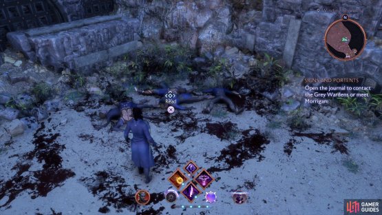then search some mangled Antivan Crows to find “A Blood-Stained Note”.