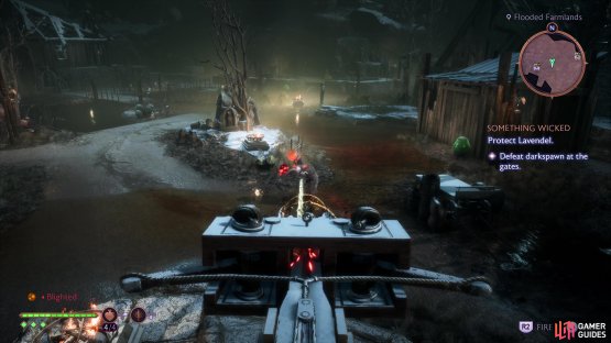 If you can reach a ballista, you can pick off your foes from afar.