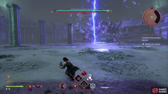 The Formless One will let out a large burst attack when it retreats, keep your distance.