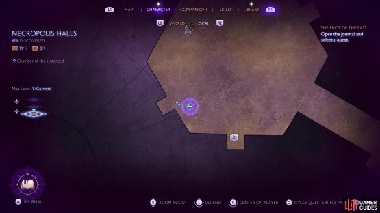 The second mysterious circle can be found in the Necropolis Halls.