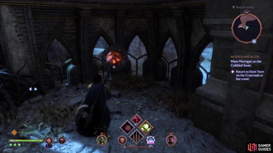 You must complete the Heart of the Corruption quest and then search to the left of where the chest sits.