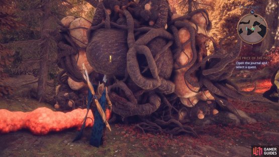 A giant mess of Blight starts the ‘A Growing Corruption’ quest.