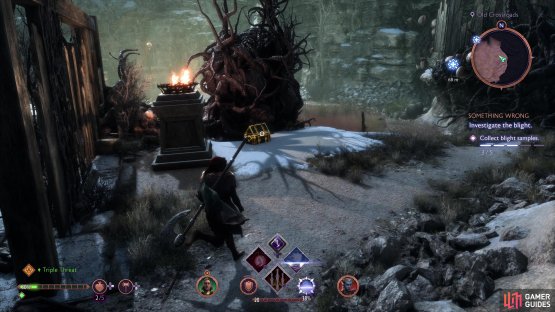 Don’t forget to check behind where it spawned to find a chest with some Gear.
